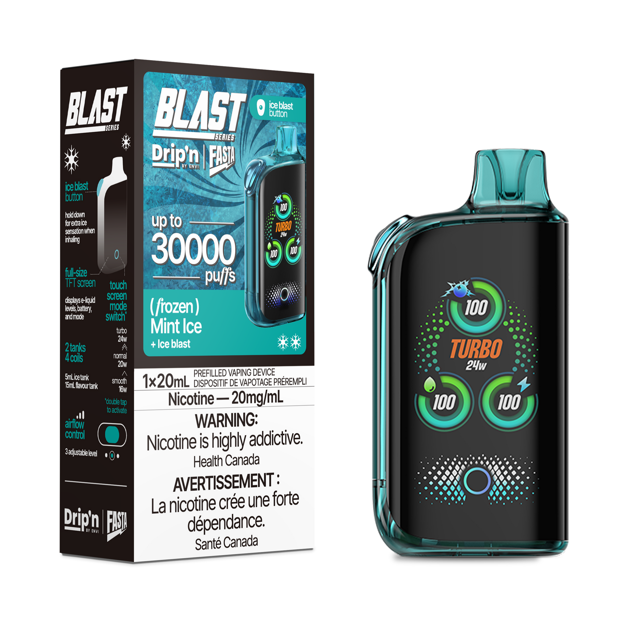 Drip'n Fasta Blasta 30K - Mint Ice