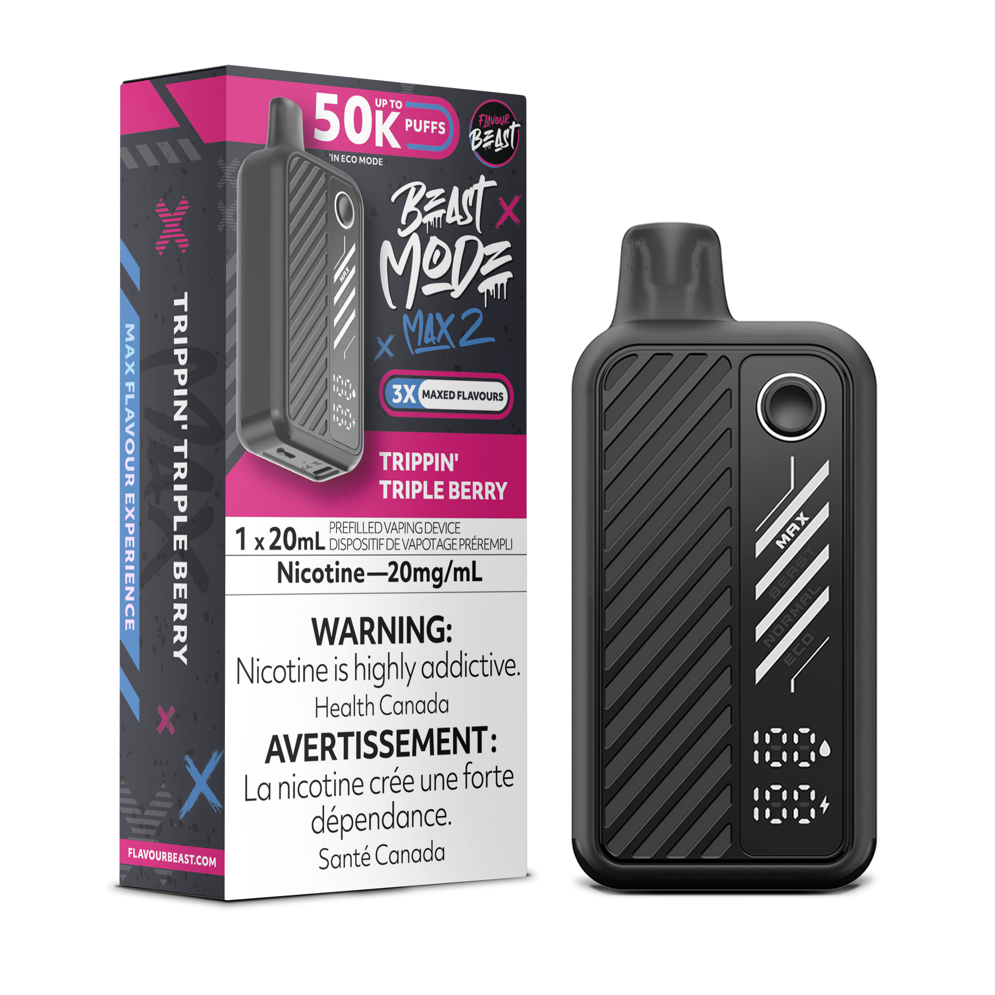 Flavour Beast BEAST MODE MAX 2 - Trippin' Triple Berry