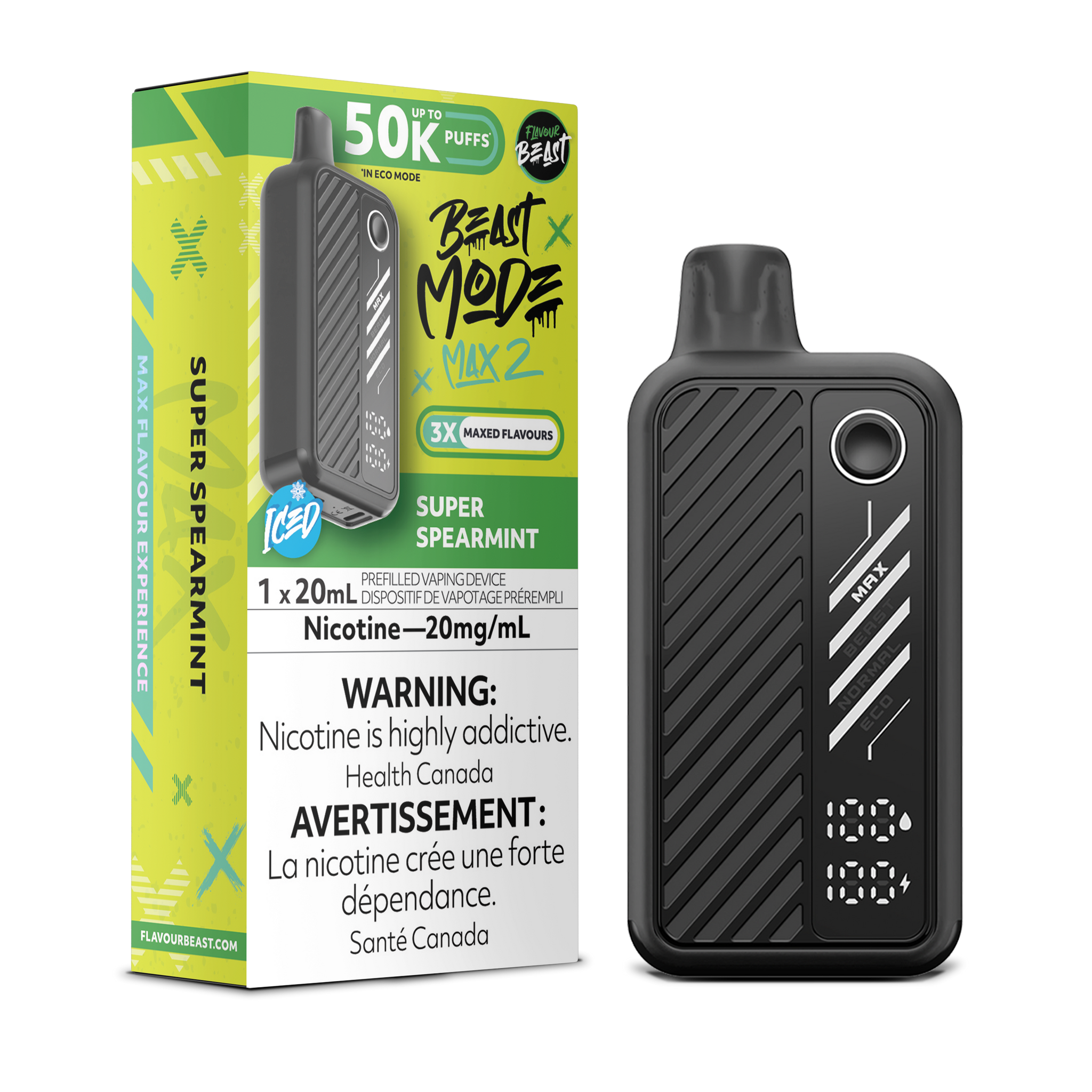 Flavour Beast BEAST MODE MAX 2 - Super Spearmint Iced