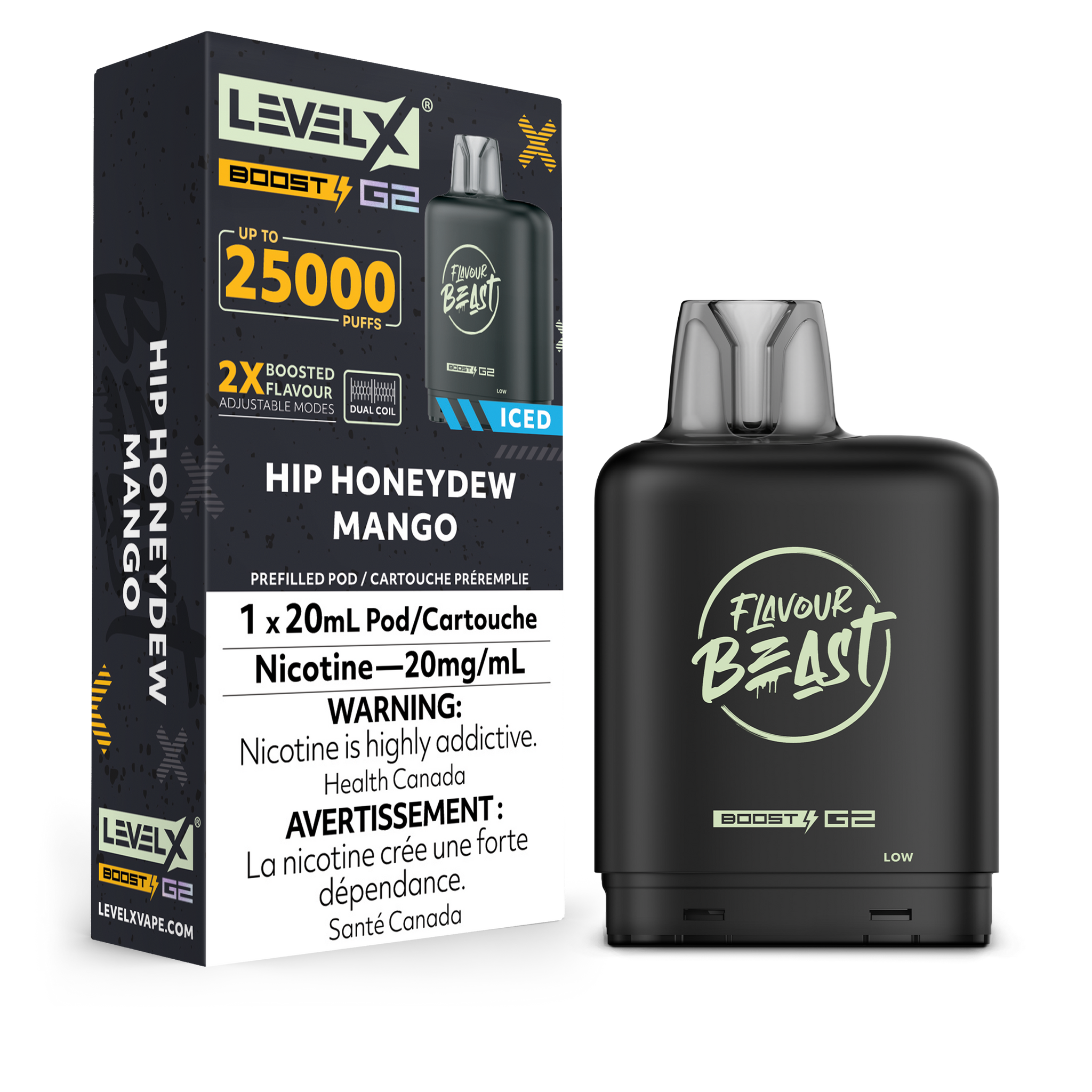 Level X Flavour Beast Boost - Hip Honeydew Mango Iced