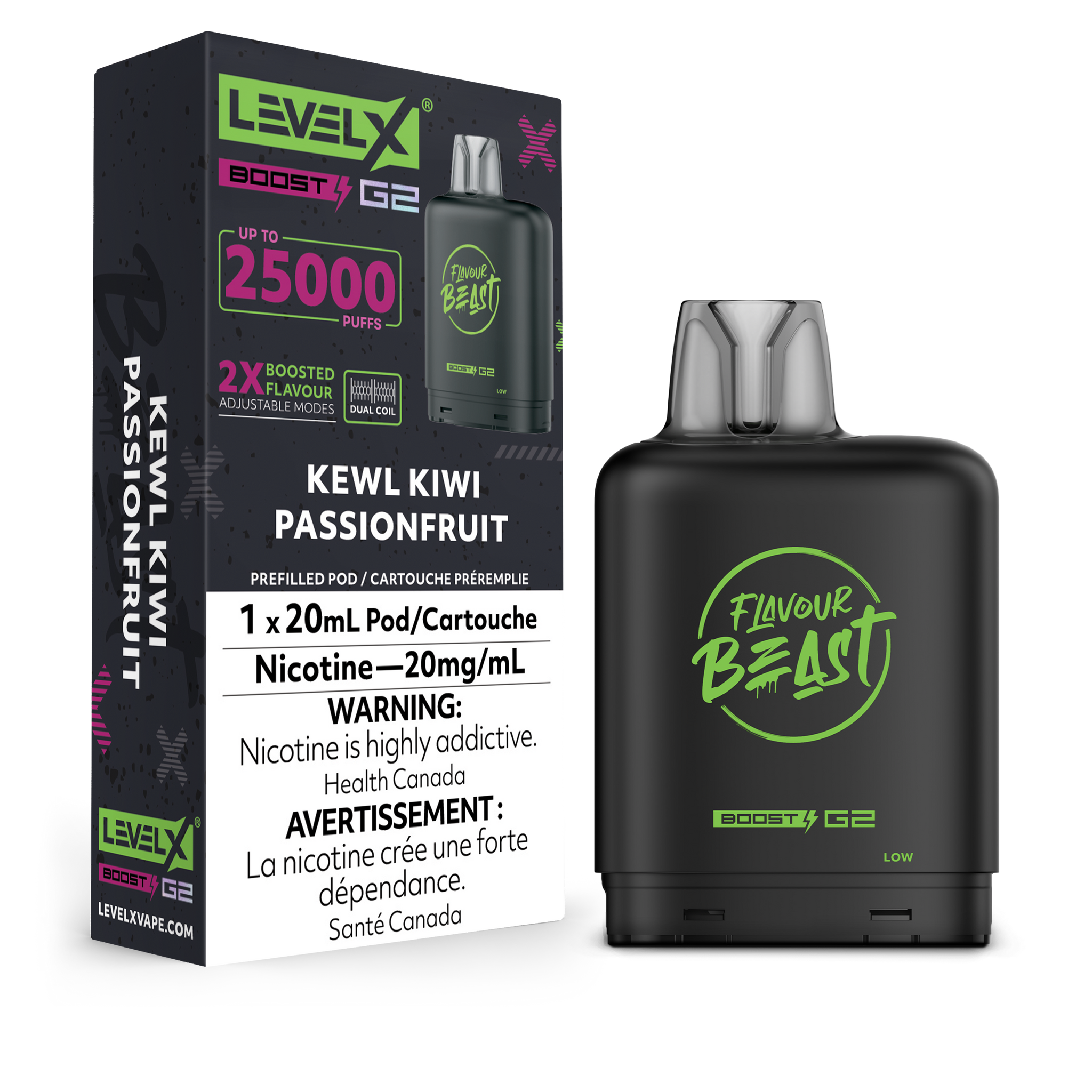 Level X Flavour Beast Boost - Kewl Kiwi Passionfruit