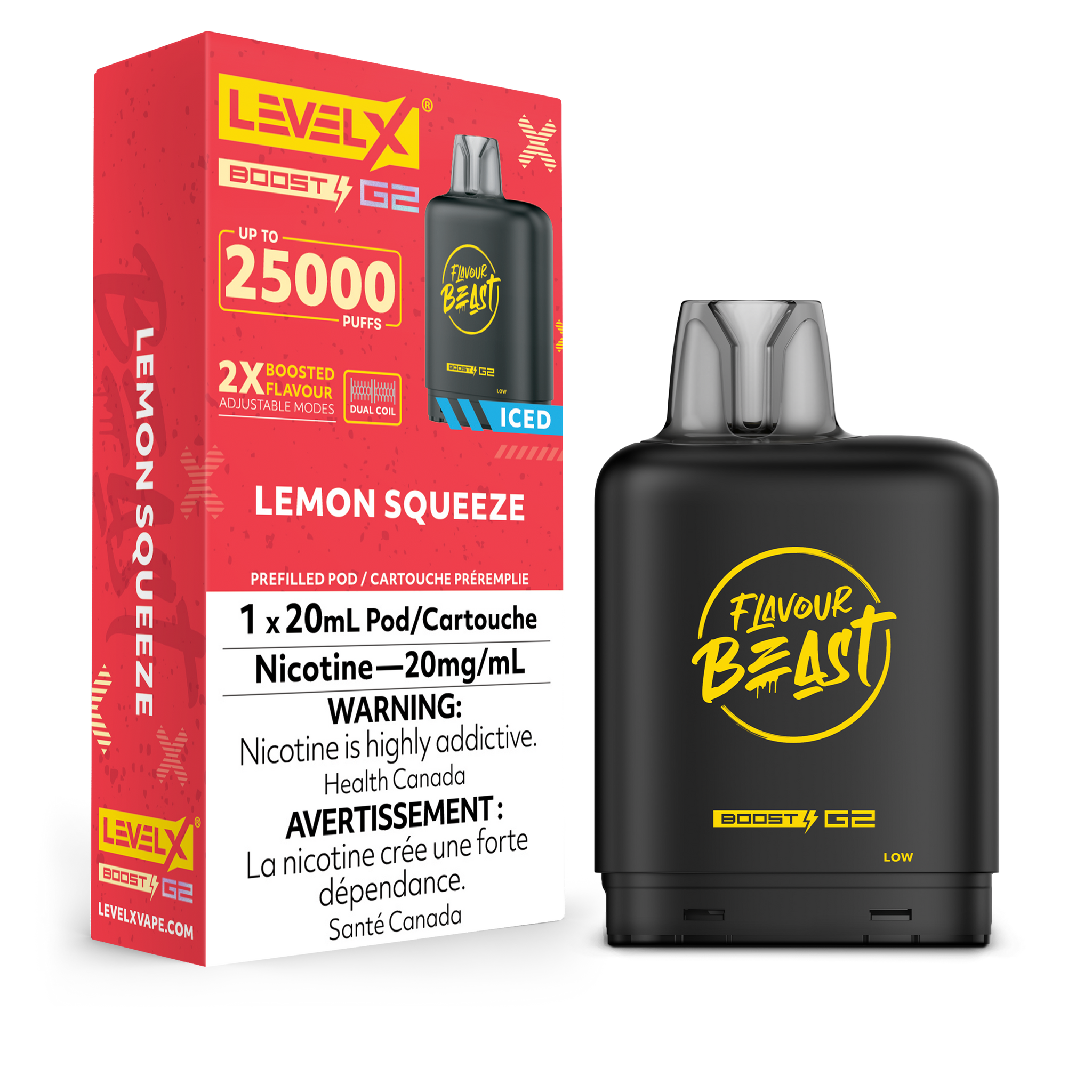 Level X Flavour Beast Boost - Lemon Squeeze Iced (BC & SK ONLY)