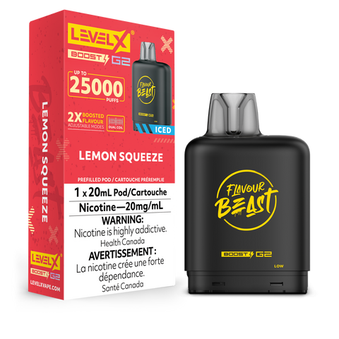 Level X Flavour Beast Boost - Lemon Squeeze Iced