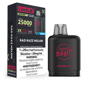 Level X Flavour Beast Boost - Rad Razz Melon Iced