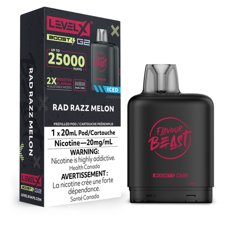 Level X Flavour Beast Boost - Rad Razz Melon Iced