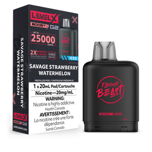 Level X Flavour Beast Boost - Savage Strawberry Watermelon Iced