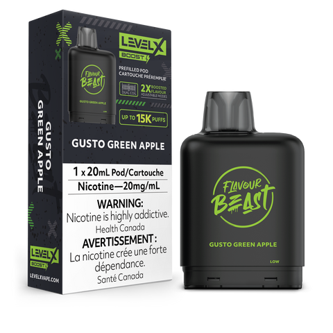 Level X Flavour Beast Boost - Gusto Green Apple