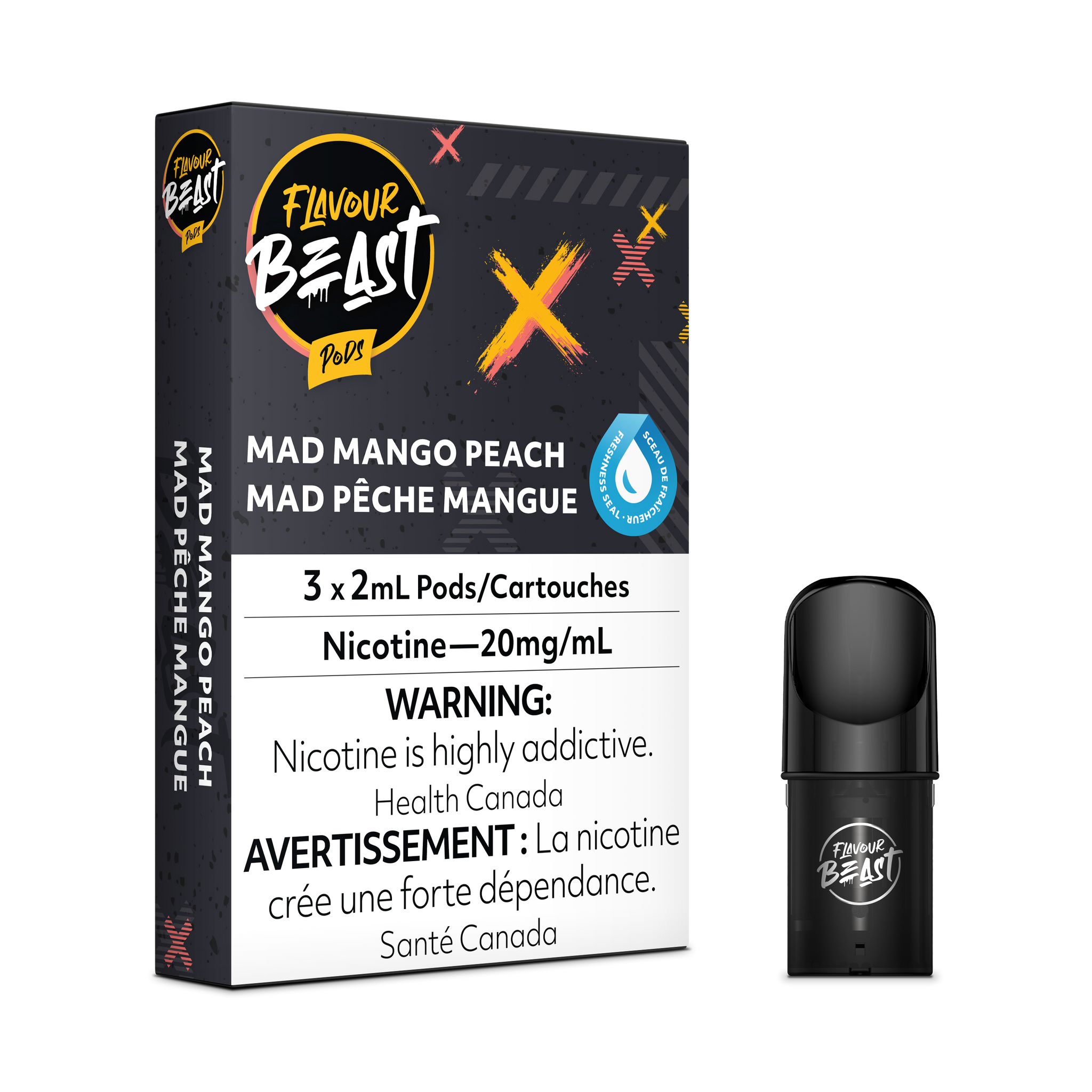 Flavour Beast Pod Pack - Mad Mango Peach